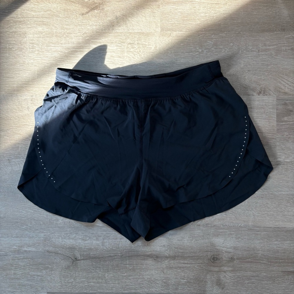 Fast and Free High-Rise Classic-Fit Split Short 3" in Navy